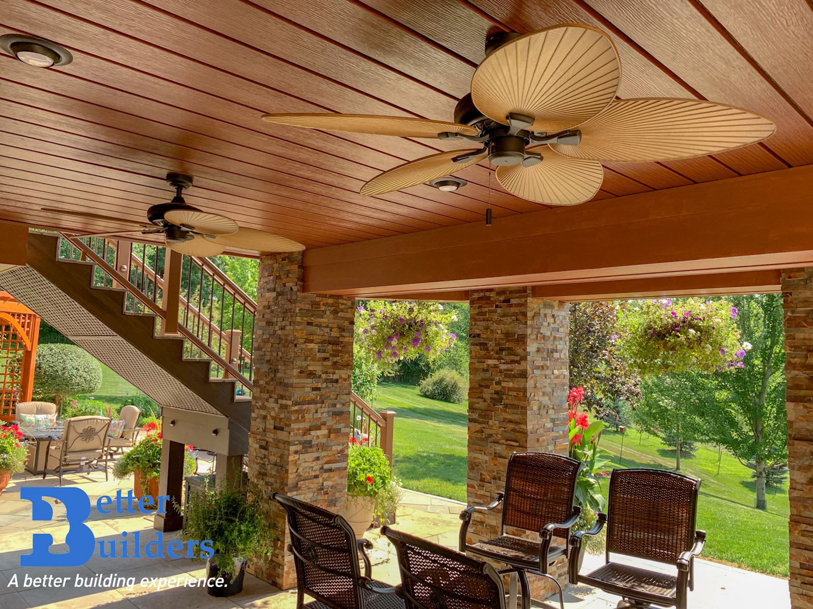 Trex deck w composite rail Better Builders Des Moines deck builder